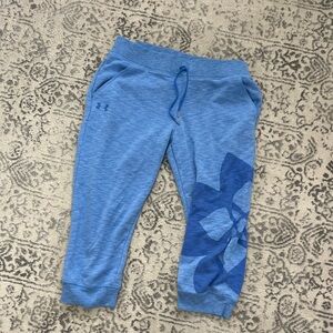 Under armor blue 3/4 sweats